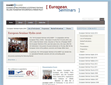 Tablet Screenshot of europeanseminars.eliamep.gr